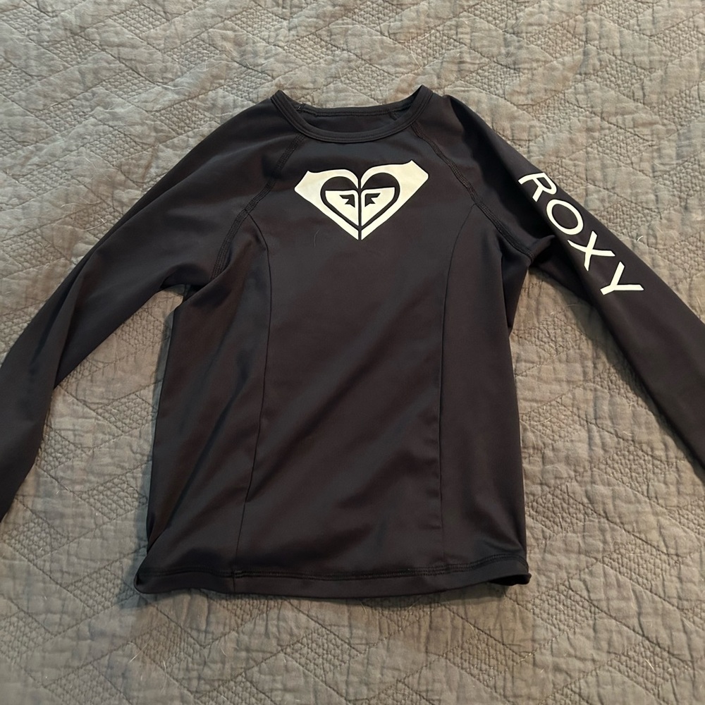 Roxy Kids Swim Rash Guard - Black